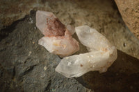 Natural Pink Hematoid Candle Quartz Crystals  x 35 From Madagascar - Toprock Gemstones and Minerals 