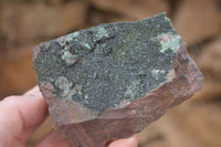 Natural Rare Copper Phosphate Libethenite Crystals On Dolomite Matrix Specimens x 2 From Congo - Toprock Gemstones and Minerals 