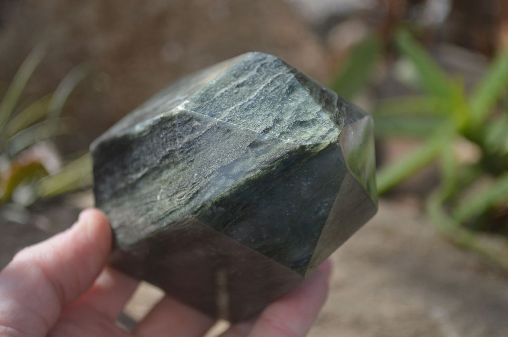 Polished Banded Green Fuchsite Quartz Points x 2 From Madagascar - Toprock Gemstones and Minerals 