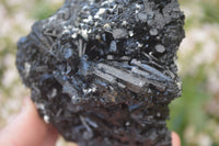 Natural Schorl Black Tourmaline Specimens x 2 From Erongo, Namibia