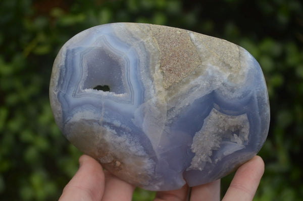 Polished Blue Lace Agate Free Forms  x 2 From Nsanje, Malawi - Toprock Gemstones and Minerals 