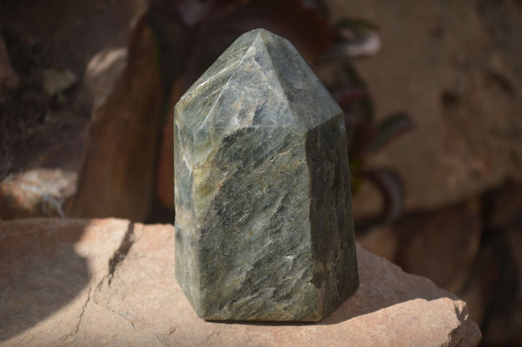 Polished Banded Green Fuchsite Quartz Points x 2 From Madagascar - Toprock Gemstones and Minerals 