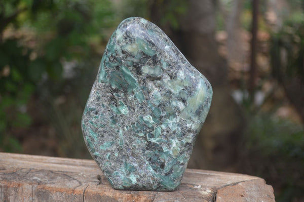 Polished Large Emerald In Matrix Standing Free Form x 1 From Sandawana, Zimbabwe - Toprock Gemstones and Minerals 