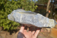 Natural Etched Blue Chalcedony Agate Specimen x 1 From Nsanje, Malawi - Toprock Gemstones and Minerals 