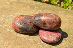 Polished Pink & Black Rhodonite Free Forms  x 6 From Rushinga, Zimbabwe - TopRock