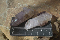 Natural Window Amethyst Crystal Specimens  x 12 From Chiredzi, Zimbabwe - Toprock Gemstones and Minerals 