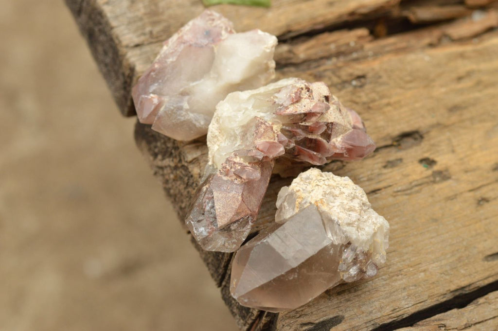 Natural Small Red Hematoid Quartz Crystals & Clusters  x 24 From Zambia - TopRock