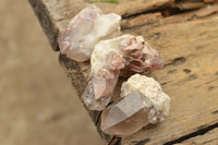 Natural Small Red Hematoid Quartz Crystals & Clusters  x 24 From Zambia - TopRock