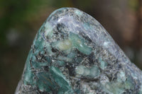 Polished Large Emerald In Matrix Standing Free Form x 1 From Sandawana, Zimbabwe - Toprock Gemstones and Minerals 