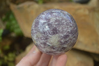 Polished Purple Lepidolite Spheres  x 3 From Madagascar - Toprock Gemstones and Minerals 