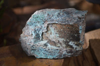 Natural Drusy Coated Chrysocolla Dolomite Specimens x 6 From Likasi, Congo - Toprock Gemstones and Minerals 