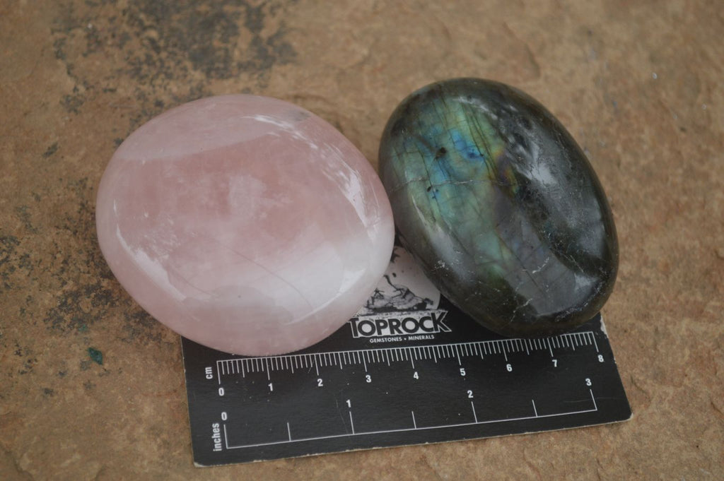 Polished Lovely Mixed Selection Of Palm Stones  x 12 From Madagascar - TopRock