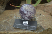 Polished Purple Lepidolite Spheres  x 3 From Madagascar - Toprock Gemstones and Minerals 
