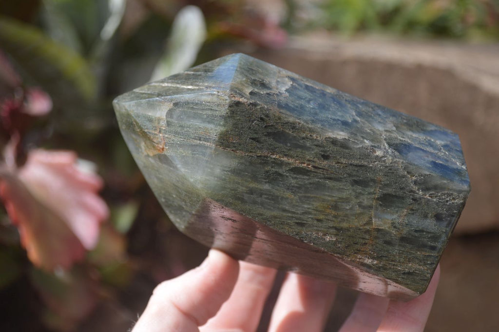 Polished Banded Green Fuchsite Quartz Points x 2 From Madagascar - Toprock Gemstones and Minerals 