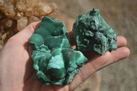 Natural Botryoidal Silky Malachite Specimens  x 5 From Congo - Toprock Gemstones and Minerals 