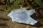 Natural Etched Blue Chalcedony Specimens  x 6 From Nsanje, Malawi - Toprock Gemstones and Minerals 