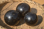 Polished Rare Iolite Spheres x 2 From Ambatofinandrahana, Madagascar - Toprock Gemstones and Minerals 