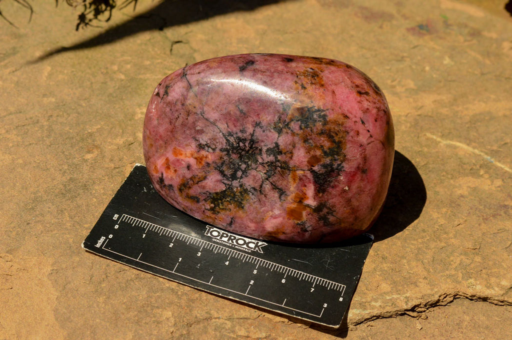 Polished Pink & Black Rhodonite Free Forms  x 6 From Rushinga, Zimbabwe - TopRock