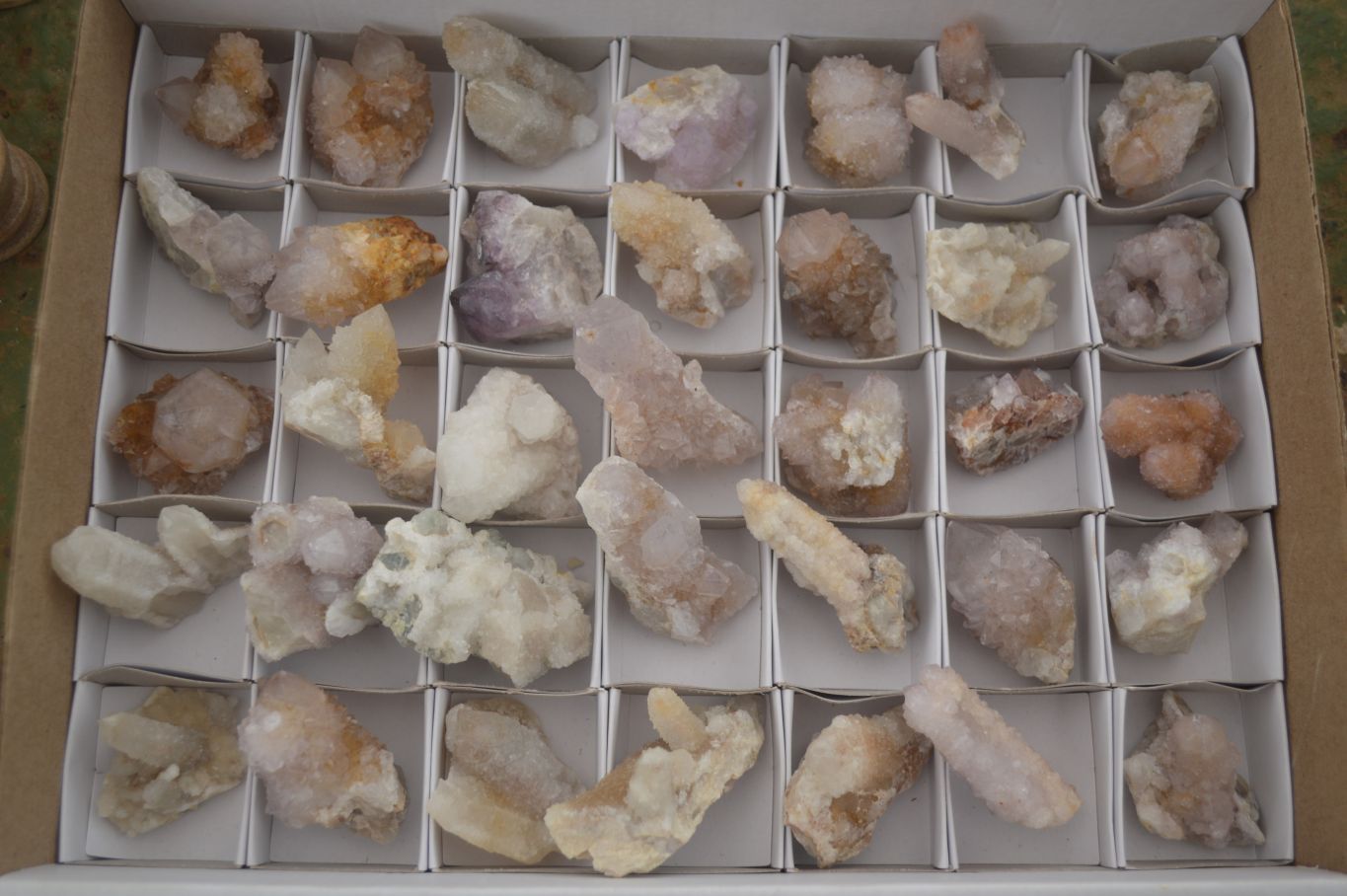 Natural Small Mixed Spirit Quartz Specimens  x 35 From Boekenhouthoek, South Africa - Toprock Gemstones and Minerals 