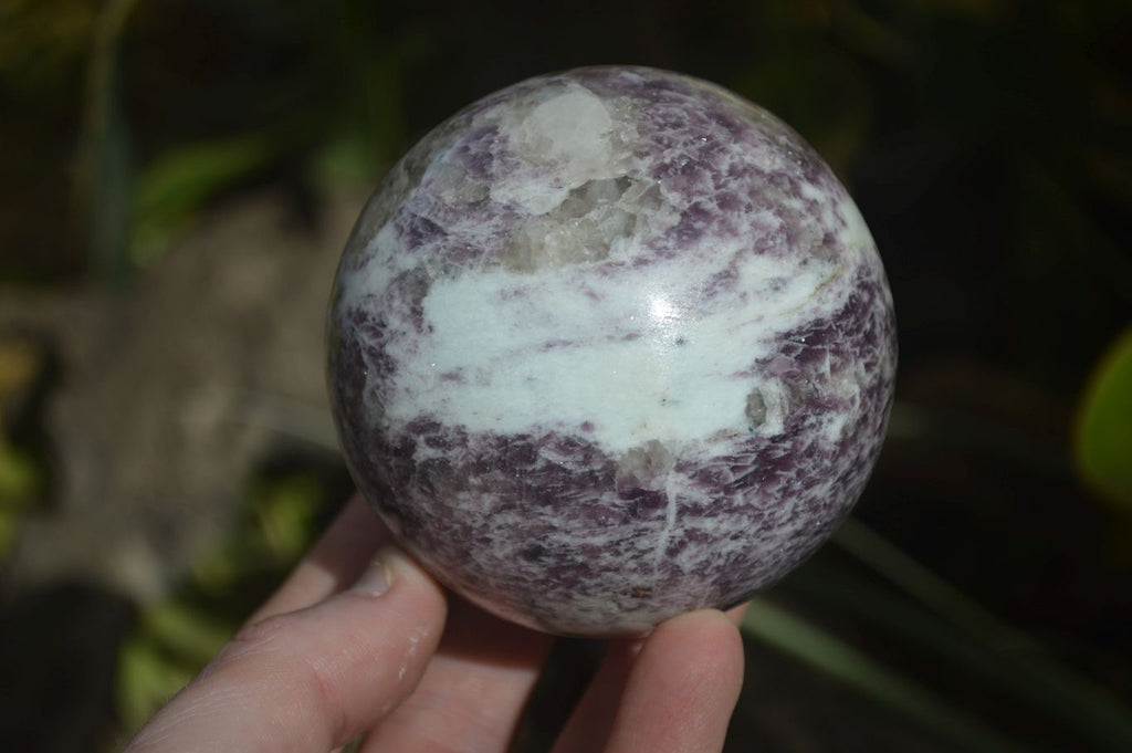 Polished Purple Lepidolite Spheres  x 3 From Madagascar - Toprock Gemstones and Minerals 
