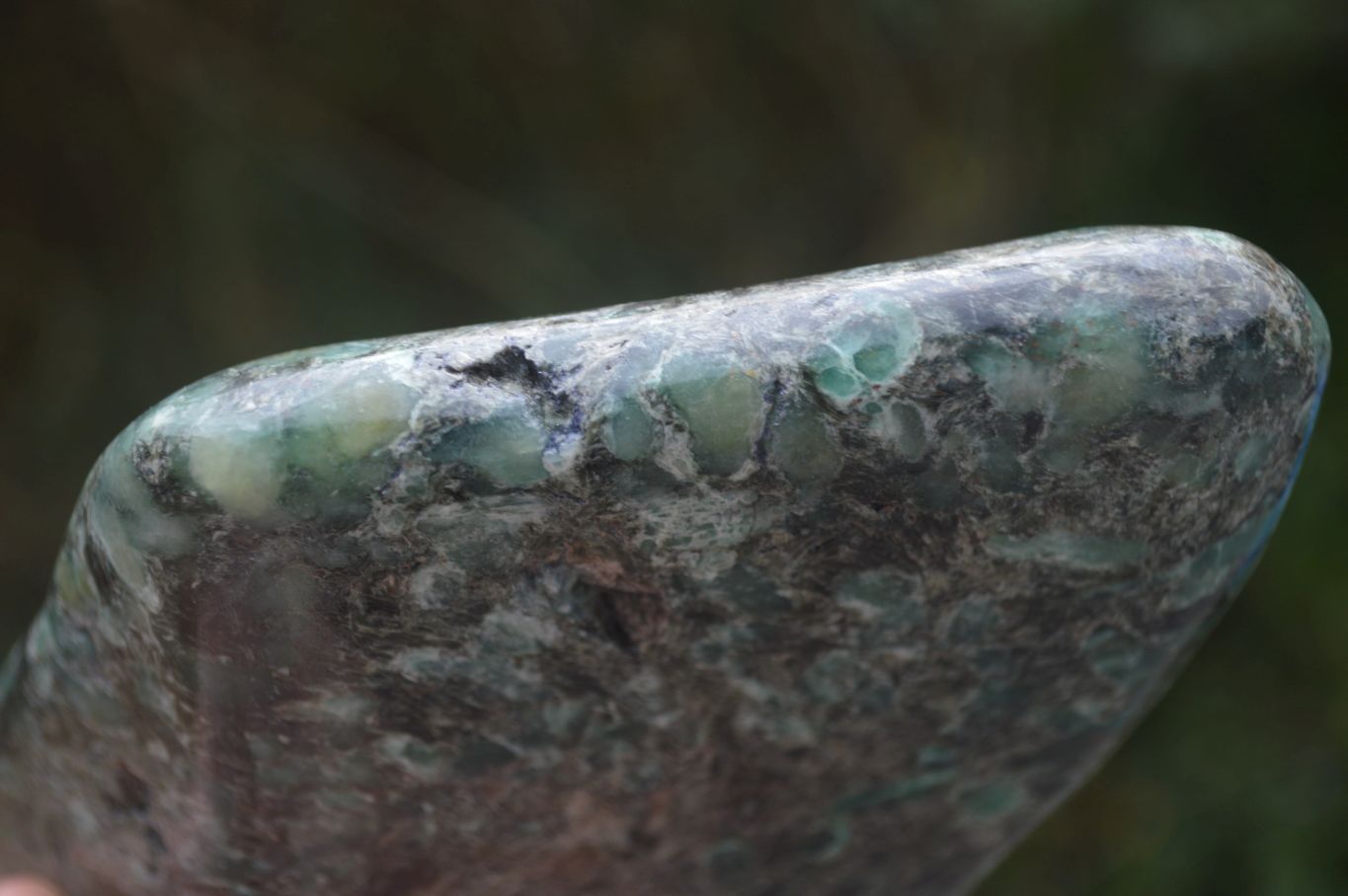 Polished Large Emerald In Matrix Standing Free Form x 1 From Sandawana, Zimbabwe - Toprock Gemstones and Minerals 