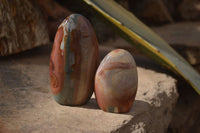Polished Polychrome Jasper Standing Free Forms  x 6 From Mahajanga, Madagascar - Toprock Gemstones and Minerals 