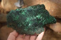 Polished  Chatoyant Silky Malachite Specimens  x 2 From Congo - Toprock Gemstones and Minerals 