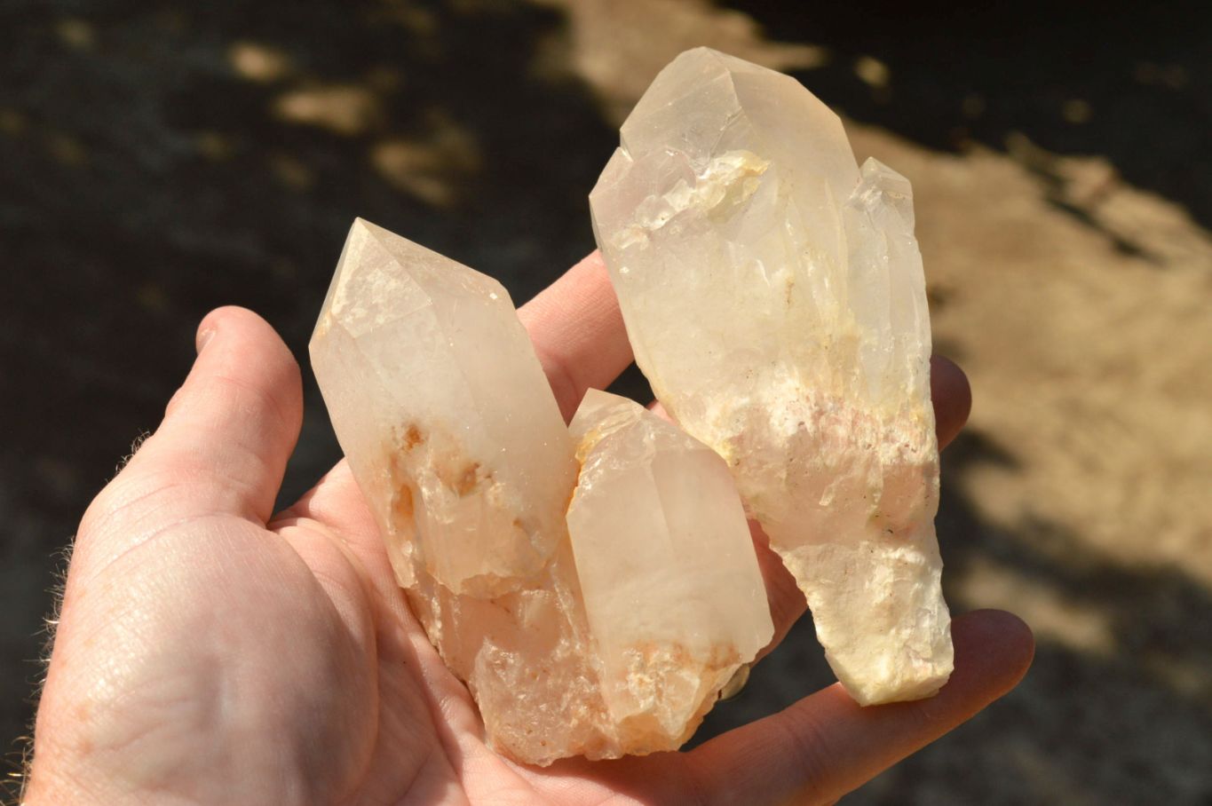 Natural Mixed Quartz Crystals & Clusters  x 13 From Madagascar - TopRock