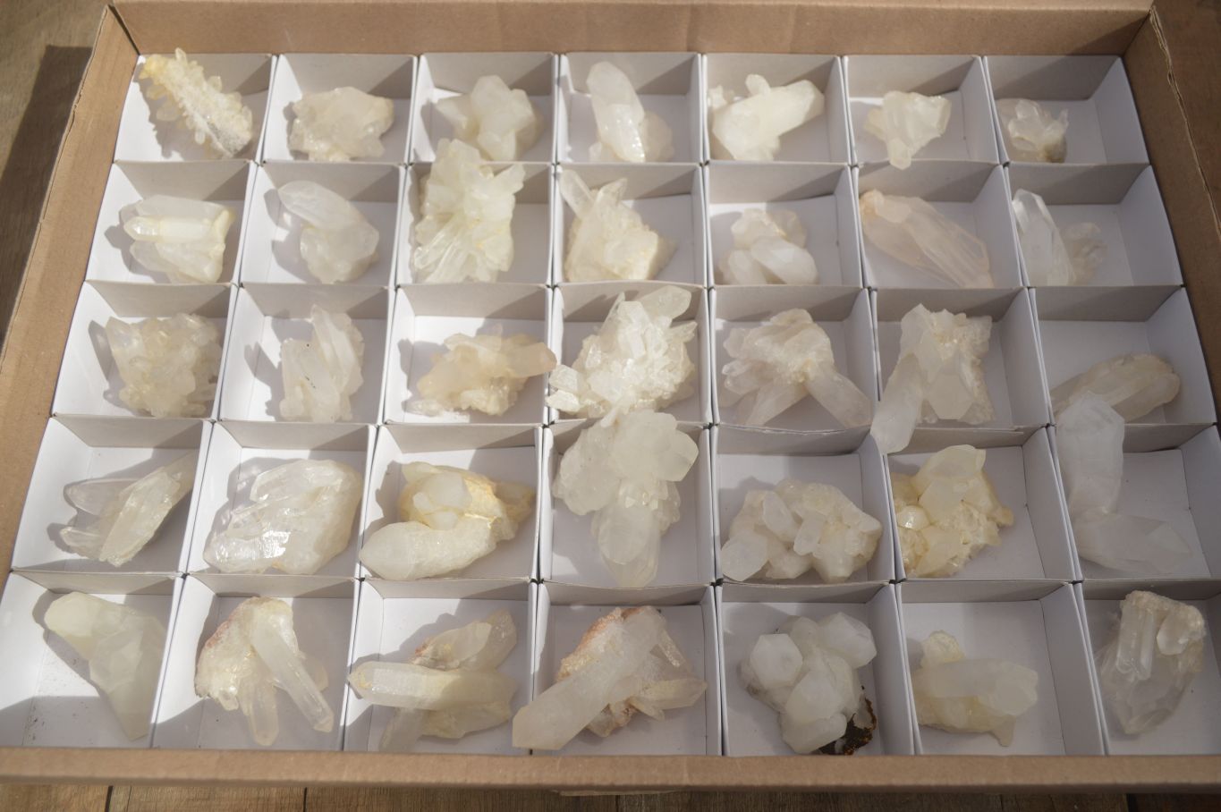 Natural Small Quartz Clusters  x 35 From Madagascar - Toprock Gemstones and Minerals 