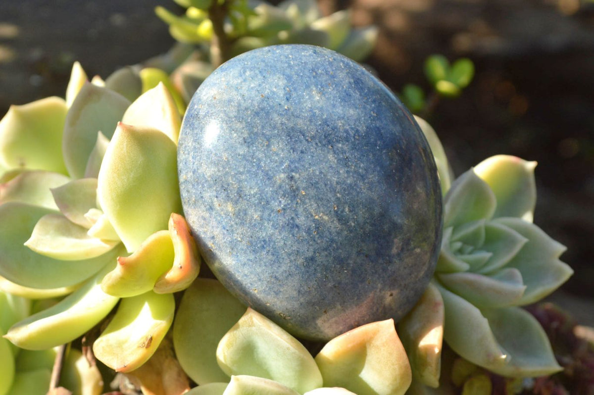 Polished Highly Selected Blue Lazulite Gallets x 12 From Madagascar - TopRock