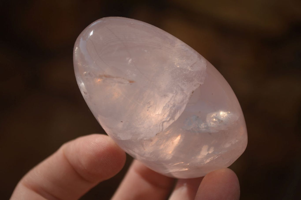 Polished Gemmy Pink Rose Quartz Standing Free Forms x 12 From Madagascar - Toprock Gemstones and Minerals 