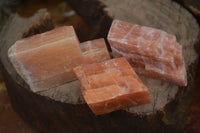 Natural New Sunset Orange Calcite Specimens  x 24 From Spitzkop, Namibia - Toprock Gemstones and Minerals 
