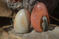 Polished Polychrome Jasper Standing Free Forms  x 6 From Mahajanga, Madagascar - Toprock Gemstones and Minerals 