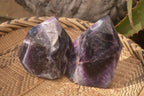 Polished  Dream Amethyst Points x 2 From Madagascar - Toprock Gemstones and Minerals 