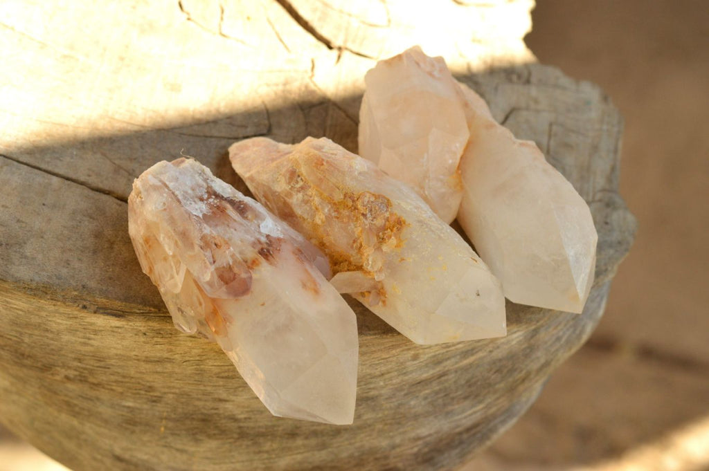 Natural Mixed Quartz Crystals & Clusters  x 13 From Madagascar - TopRock