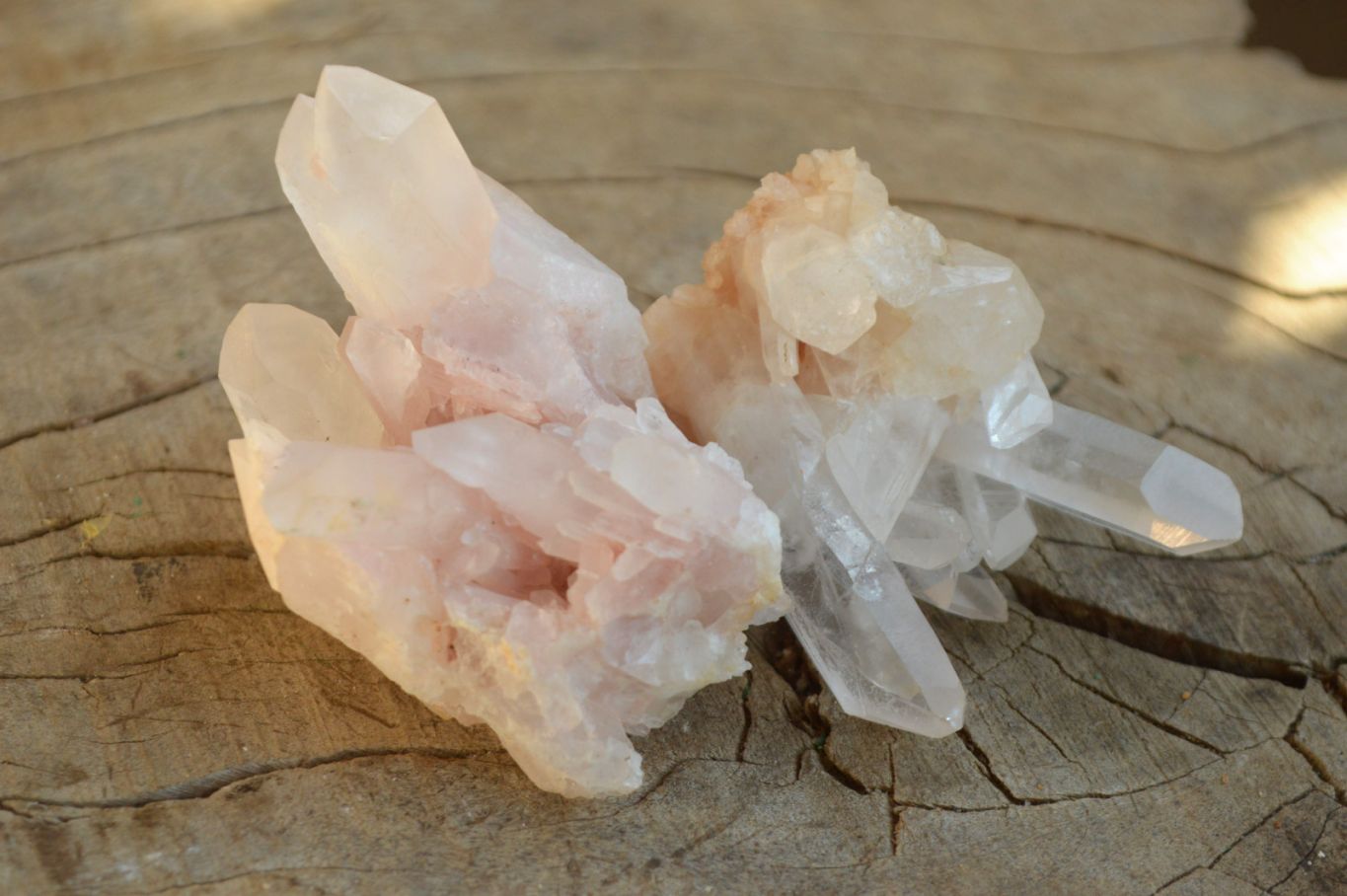 Natural Small Mixed Quartz Clusters With Nice Intact Crystals  x 35 From Madagascar - TopRock
