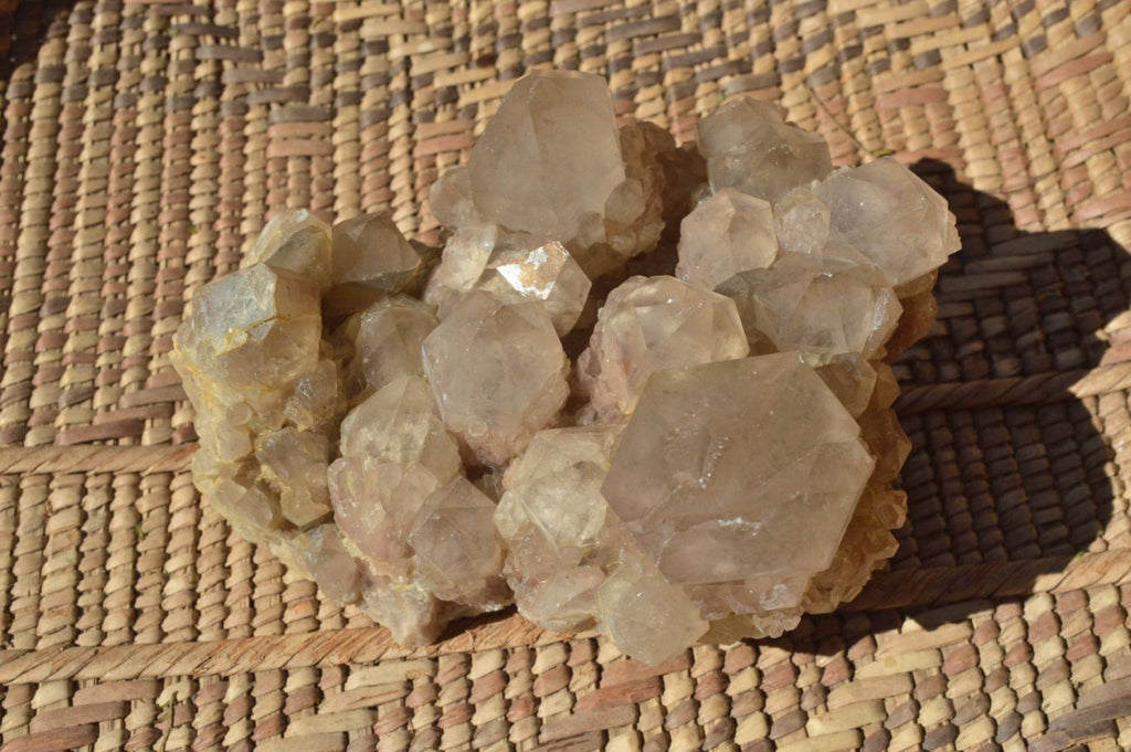 Natural Smokey Cascading Phantom Quartz Clusters x 2 From Luena, Congo - TopRock