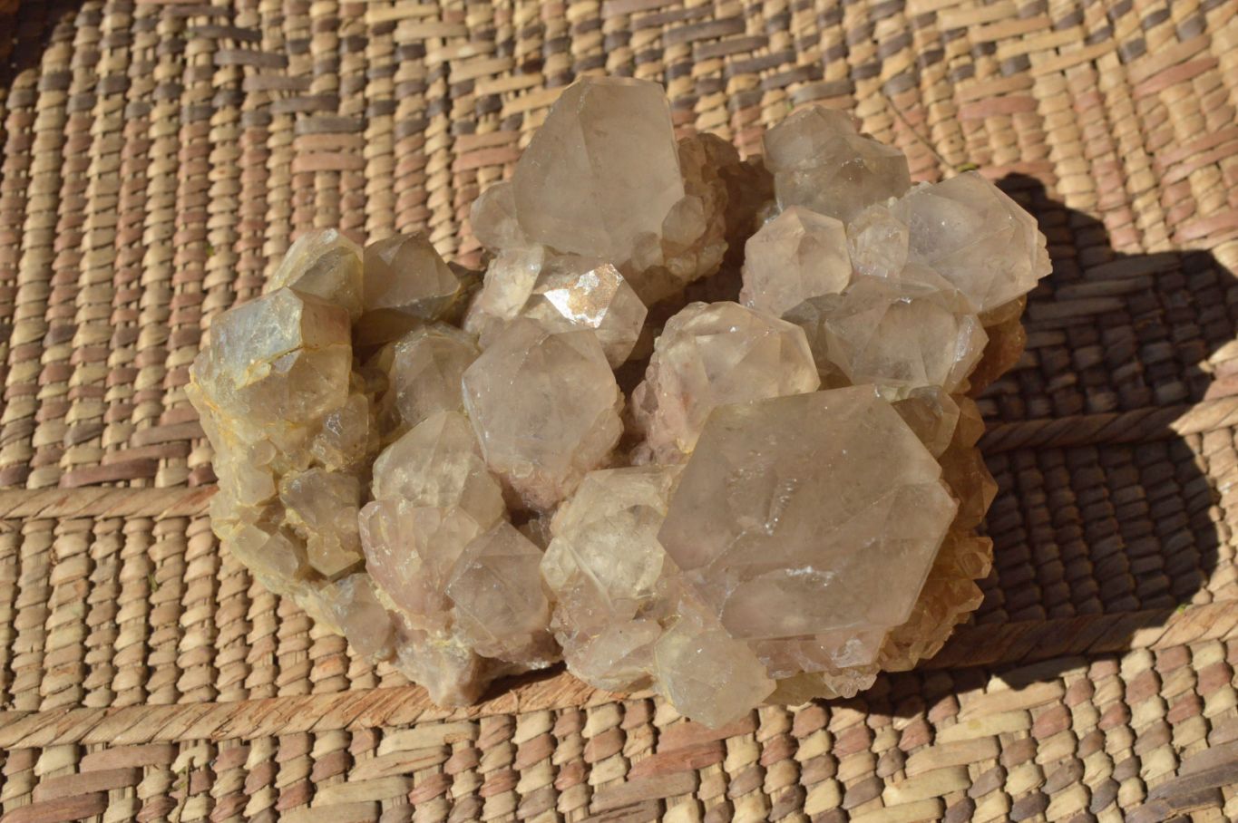 Natural Smokey Cascading Phantom Quartz Clusters x 2 From Luena, Congo - TopRock