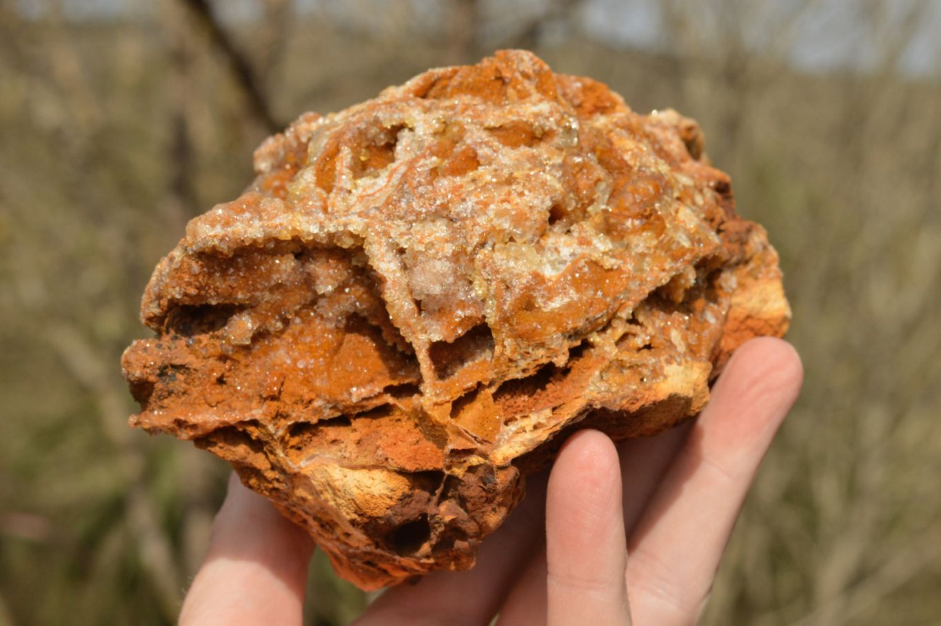 Natural Golden Limonite / Lemonite Quartz Clusters  x 3 From Mwinilunga, Zambia - TopRock