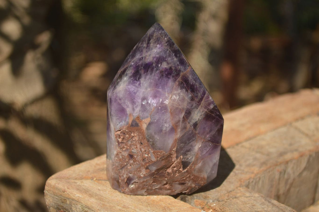 Polished  Dream Amethyst Points x 2 From Madagascar - Toprock Gemstones and Minerals 