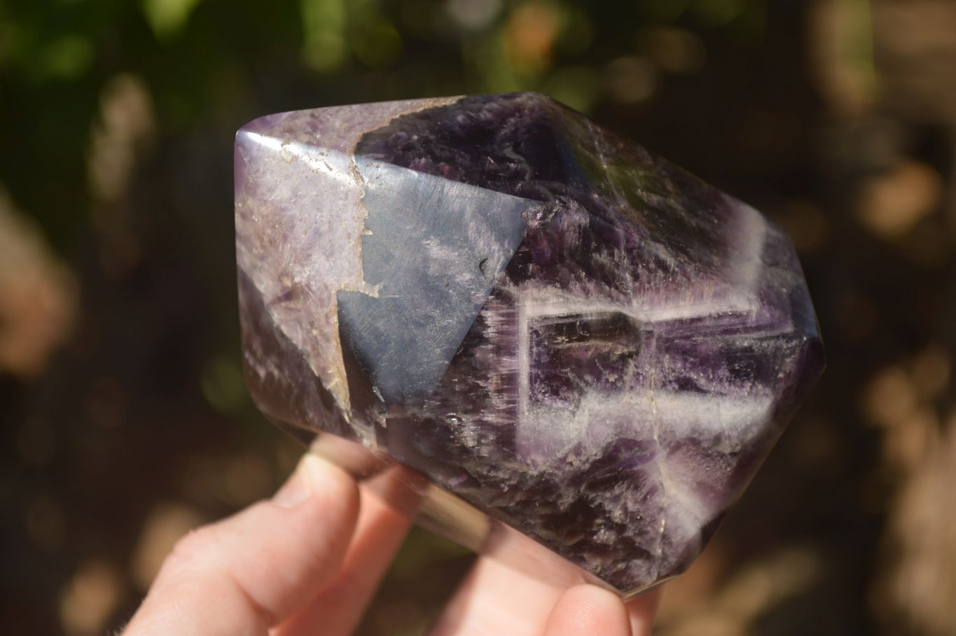 Polished  Dream Amethyst Points x 2 From Madagascar - Toprock Gemstones and Minerals 