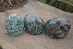 Polished Rare Emerald In Matrix Standing Free Forms  x 3 From Sandawana, Zimbabwe - Toprock Gemstones and Minerals 