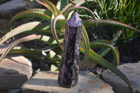 Polished Pink & Black Rhodonite Point x 1 From Madagascar - Toprock Gemstones and Minerals 