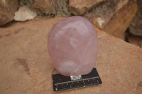 Polished Gemmy Pink Rose Quartz Standing Free Form x 1 From Ambatondrazaka, Madagascar - TopRock