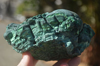 Natural Botryoidal Silky Malachite Specimens  x 5 From Congo - Toprock Gemstones and Minerals 