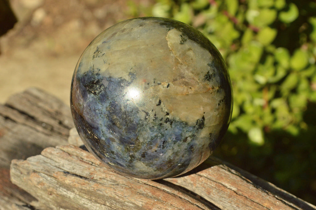 Polished Iolite Water Sapphire Spheres x 2 From Madagascar - TopRock