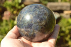 Polished Iolite Water Sapphire Spheres x 2 From Madagascar - TopRock