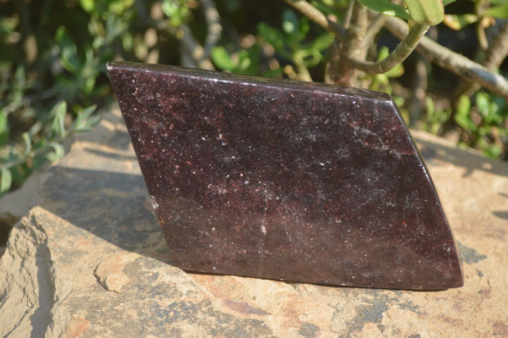 Polished Purple Lepidolite Standing Free Forms  x 3 From Zimbabwe - Toprock Gemstones and Minerals 