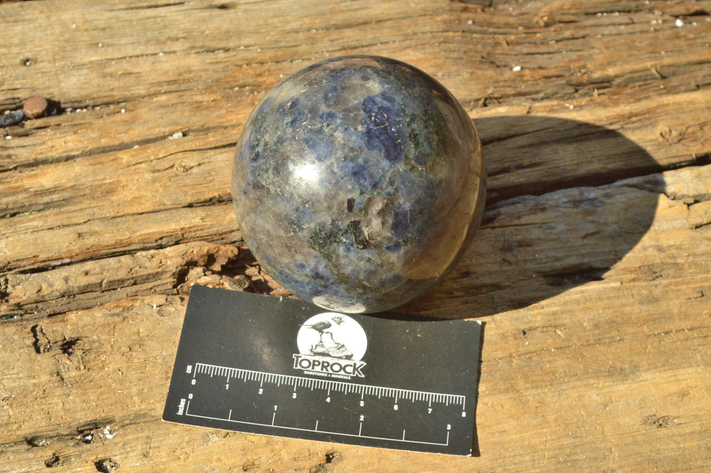 Polished Iolite Water Sapphire Spheres x 2 From Madagascar - TopRock
