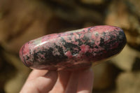 Polished Red Rhodonite Free Forms x 3 From Zimbabwe - Toprock Gemstones and Minerals 